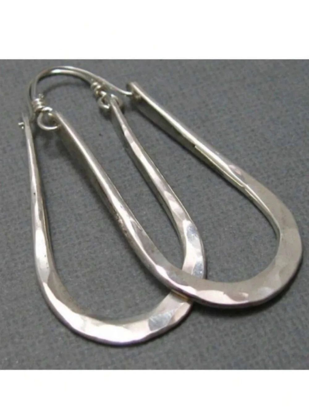 Hammered Hoop Earrings N2423
